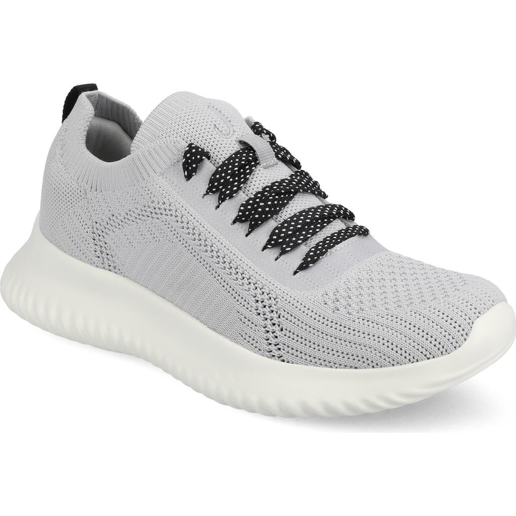 Shop Journee Collection Brena Knit Sneaker In Grey