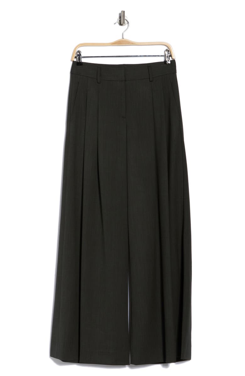 TWP New Didi Wide Leg Wool Blend Pants, Alternate, color, Military