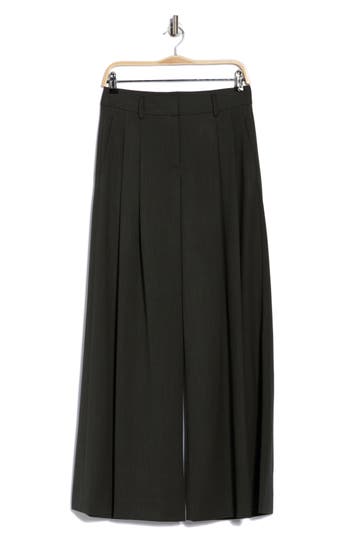 Twp New Didi Wide Leg Wool Blend Pants In Black