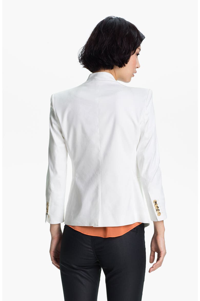 HELMUT Helmut Lang Slub Twill Blazer, Alternate, color, OPTIC WHITE