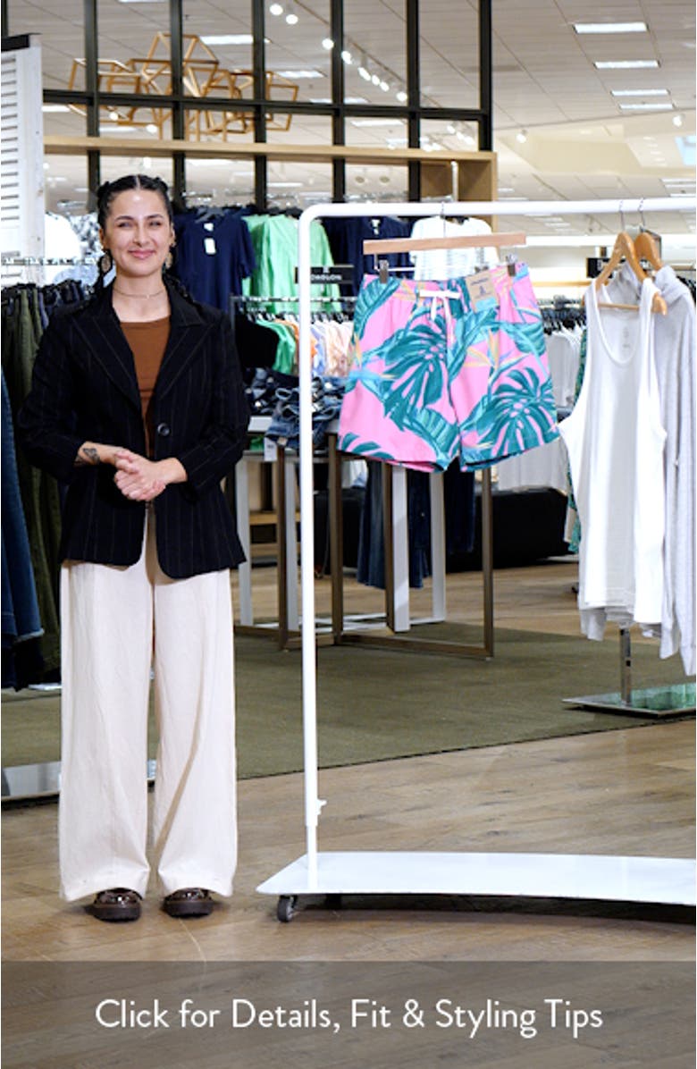 The Birds of Paradise Floral 5.5-Inch Swim Trunks, sales video thumbnail