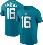 Nike Men's Nike Trevor Lawrence Teal Jacksonville Jaguars Player Name & Number T-Shirt