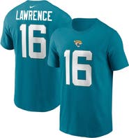 Nike Men's Nike Trevor Lawrence Teal Jacksonville Jaguars Player Name & Number T-Shirt