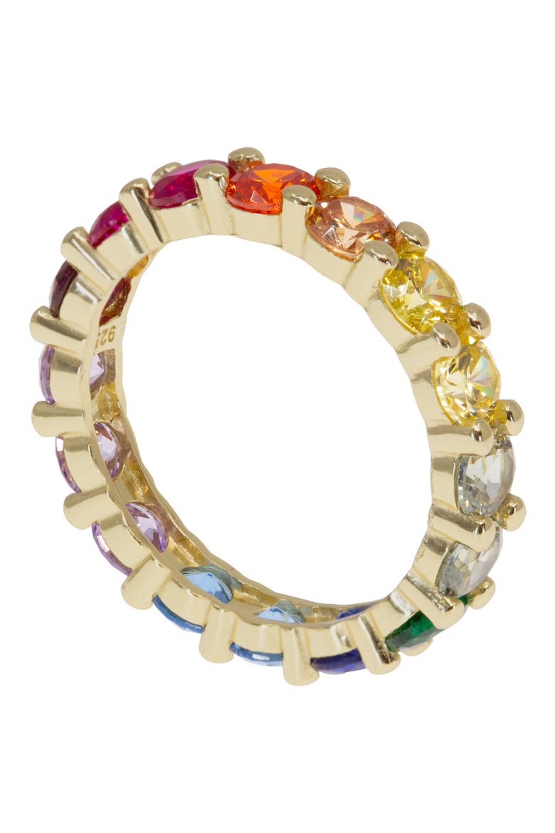 Rainbow Eternity Ring, Alternate, color, GOLD