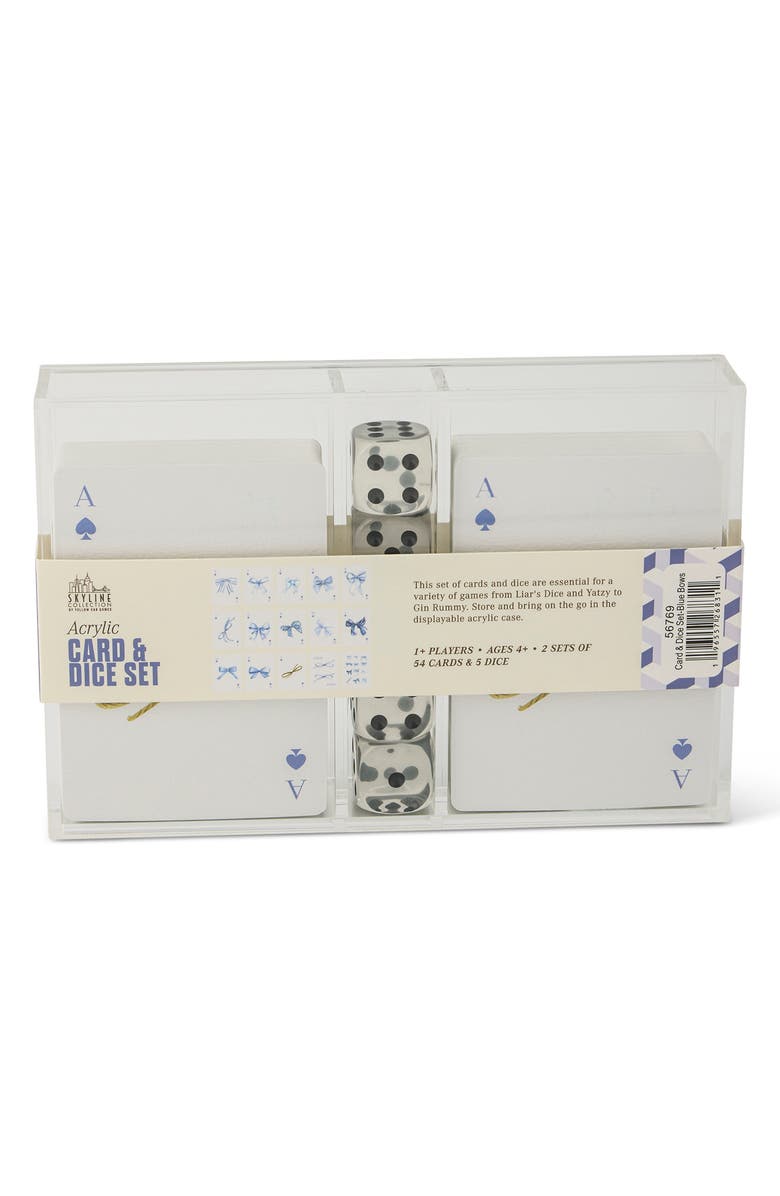 Core Home Bows Card & Dice Set, Alternate, color, Blue Bows