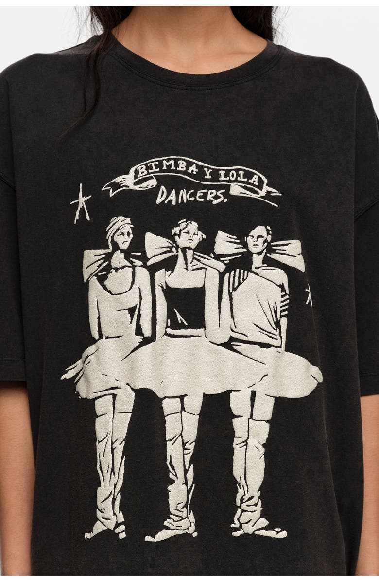 Bimba y Lola Washed Dancers logo T-shirt, Alternate, color, 