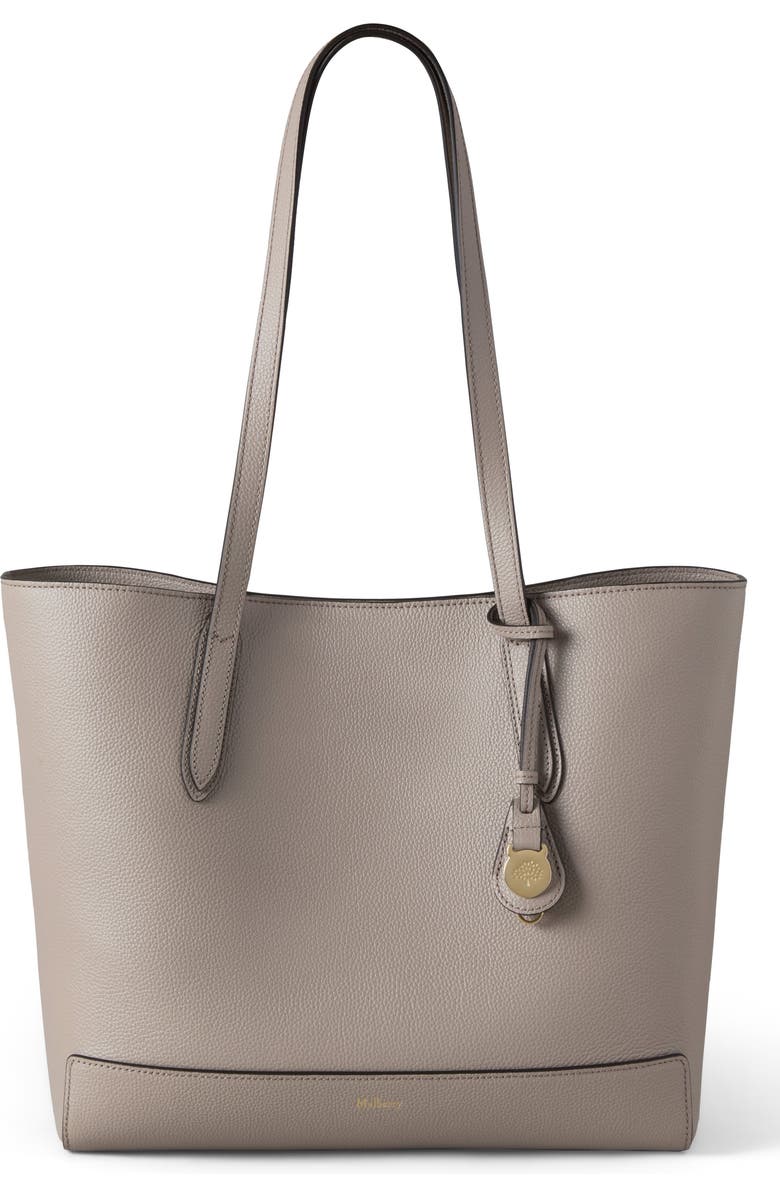 Mulberry East/West Leather Shopper Tote, Main, color, Cashmere Taupe