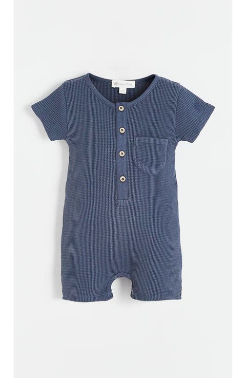 Waffle Short Romper for Infant