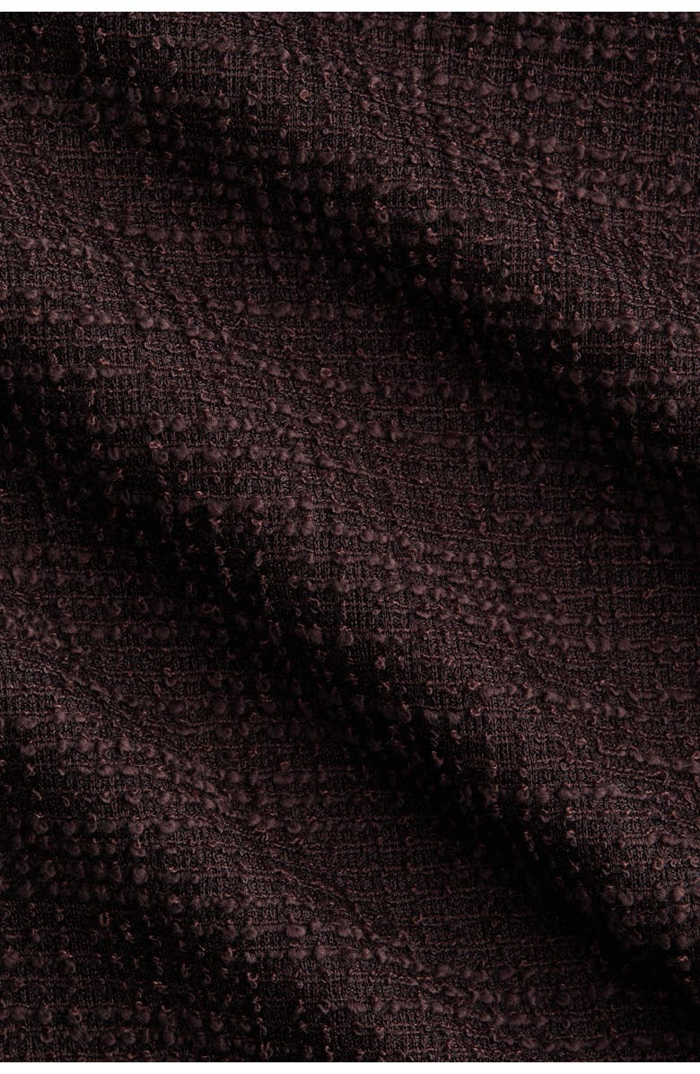 H&M Wide Bouclé Trousers, Alternate, color, Dark Brown