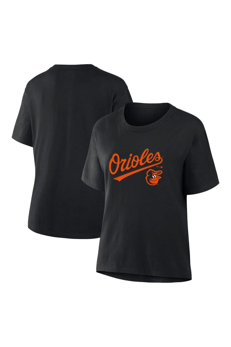 Women's Fanatics Black Baltimore Orioles Lockup Legacy T-Shirt, Main, color, Black
