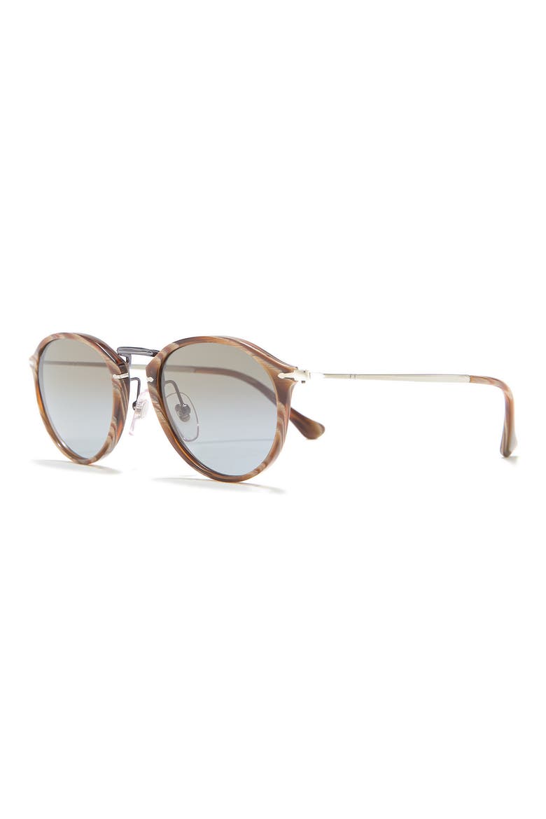 49mm Round Sunglasses, Alternate, color, BROWN