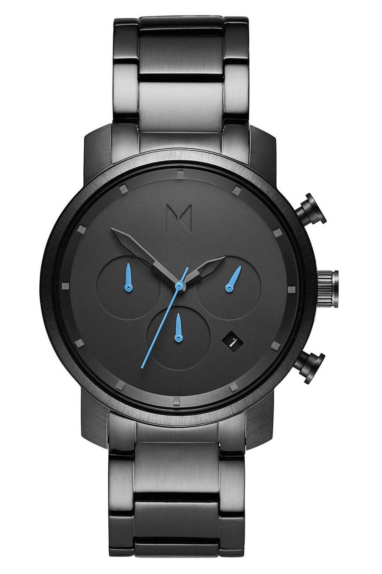 MVMT Chrono Chronograph Bracelet Watch, 40mm, Main, color, GRAY
