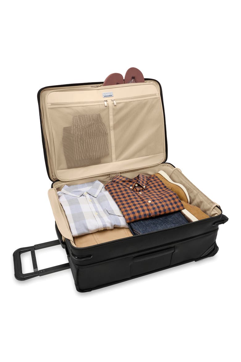 26-Inch Baseline Medium Expandable Wheeled Upright Packing Case, Alternate, color, BLACK