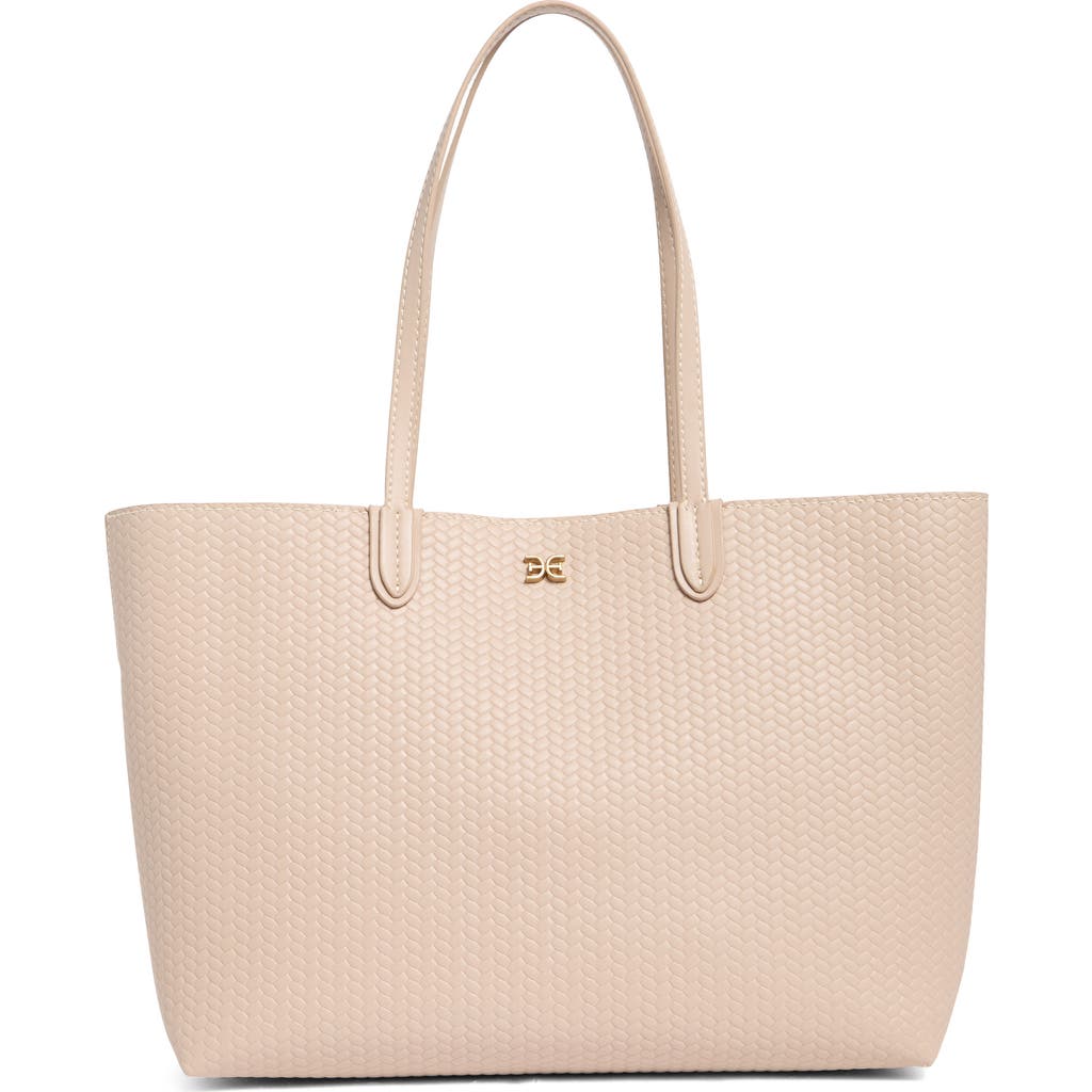 SAM EDELMAN SAM EDELMAN EVA LARGE WOVEN TOTE BAG & POUCH