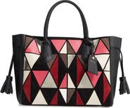 Longchamp Penelope Arty Medium Leather & Suede Tote