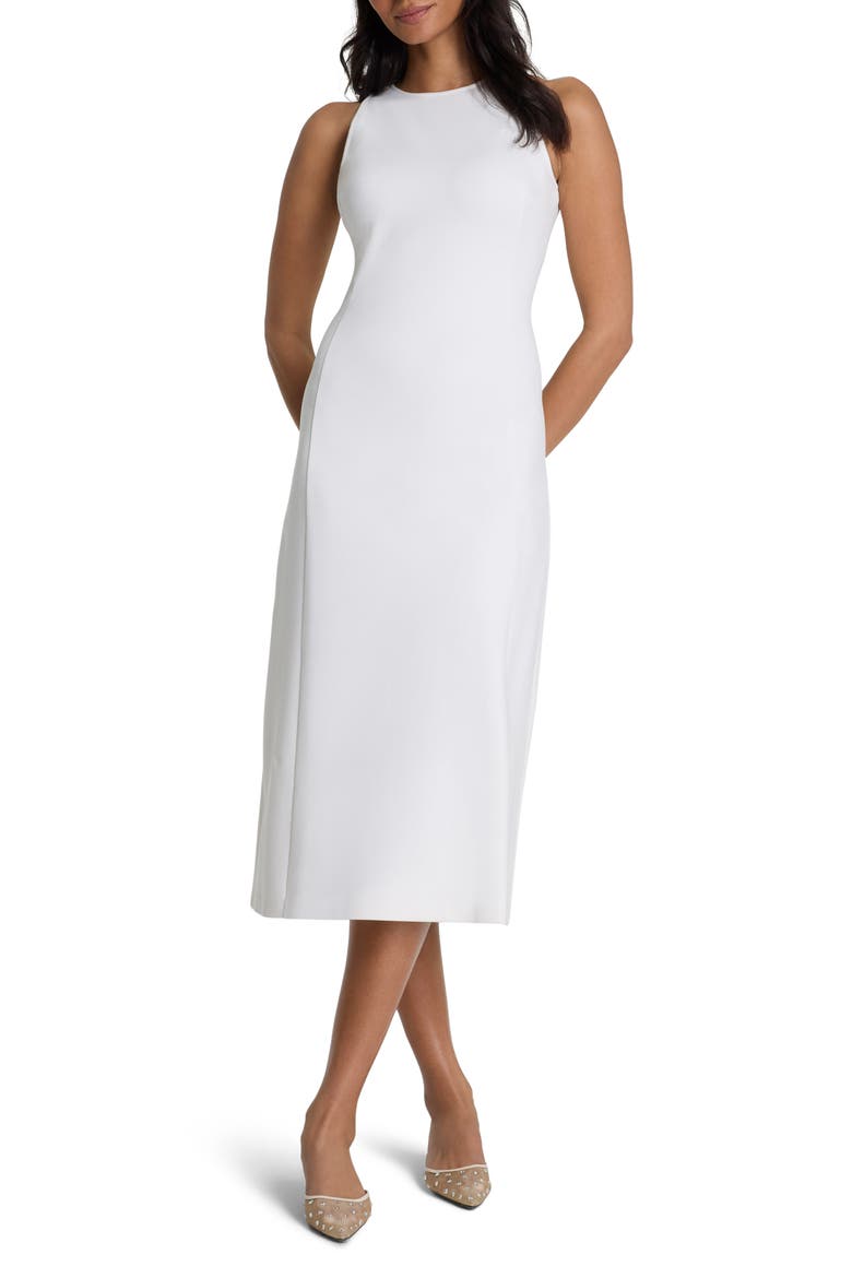 Sleeveless A-Line Midi Dress, Main, color, IVORY
