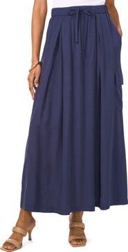 Vince Camuto Drawstring Midi Cargo Skirt