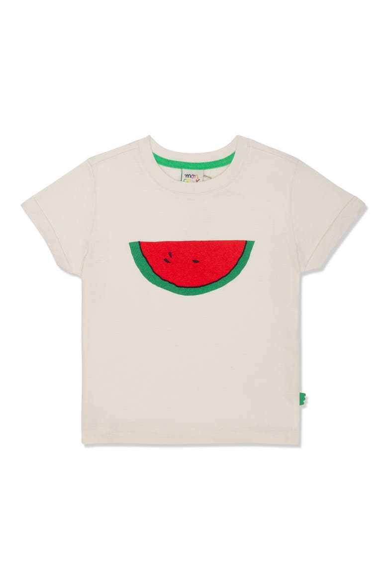 Kids' Recycled Cotton & Cotton Graphic T-Shirt, Main, color, NATURAL WATERMELON SLICE