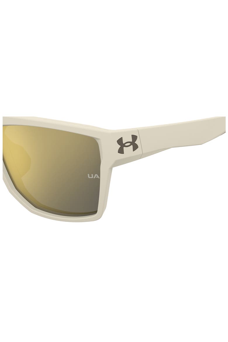 Launch 2 57mm Rectangular Sunglasses, Alternate, color, KHAKI