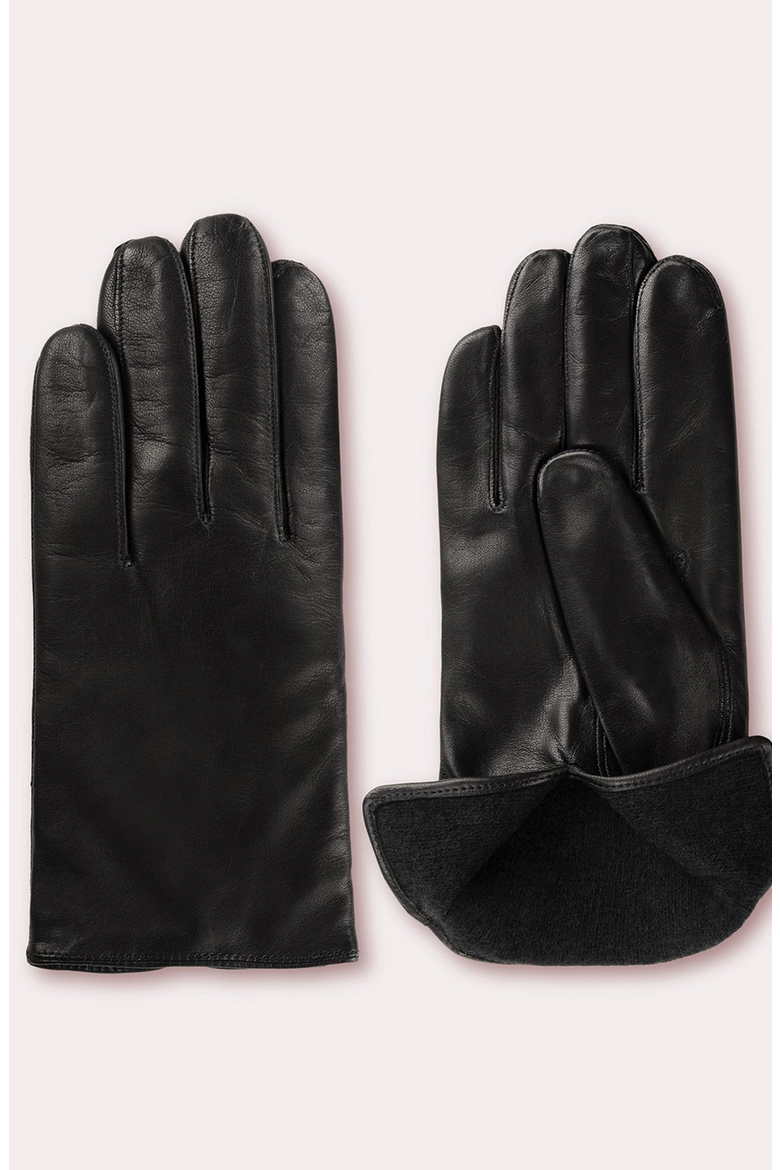 Grant Cashmere Lined Leather Gloves, Alternate, color, Black