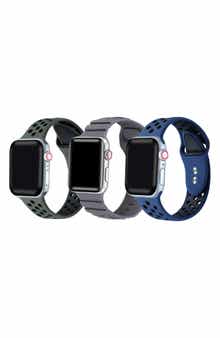 Posh Tech Assorted 3-Pack Silicone Apple Watch® Watchbands