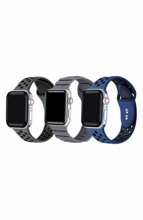 Posh Tech Assorted 3-Pack Silicone Apple Watch® Watchbands