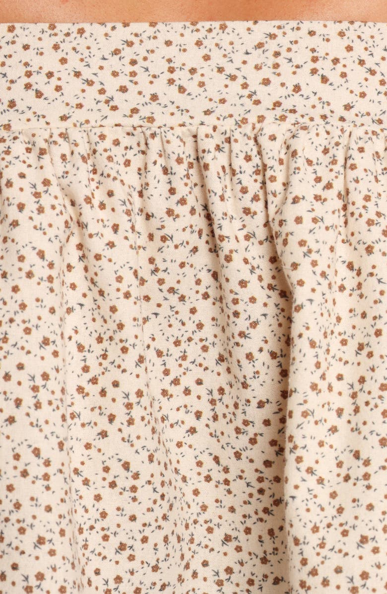 Petal & Pup Belakey Floral Print Cotton & Linen Crop Top, Alternate, color, 