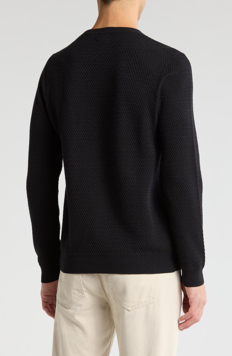 14th & Union Texture Stitch Crewneck Sweater, Alternate, color,