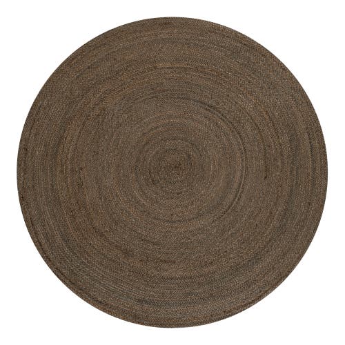 Jonathan Y Zara Braided Coastal Cottage Round Jute Round Area Rug In Brown