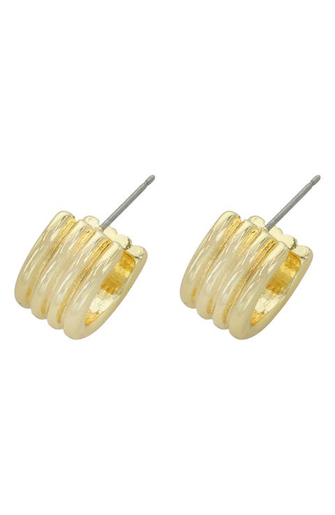 Etched Hoop Earrings