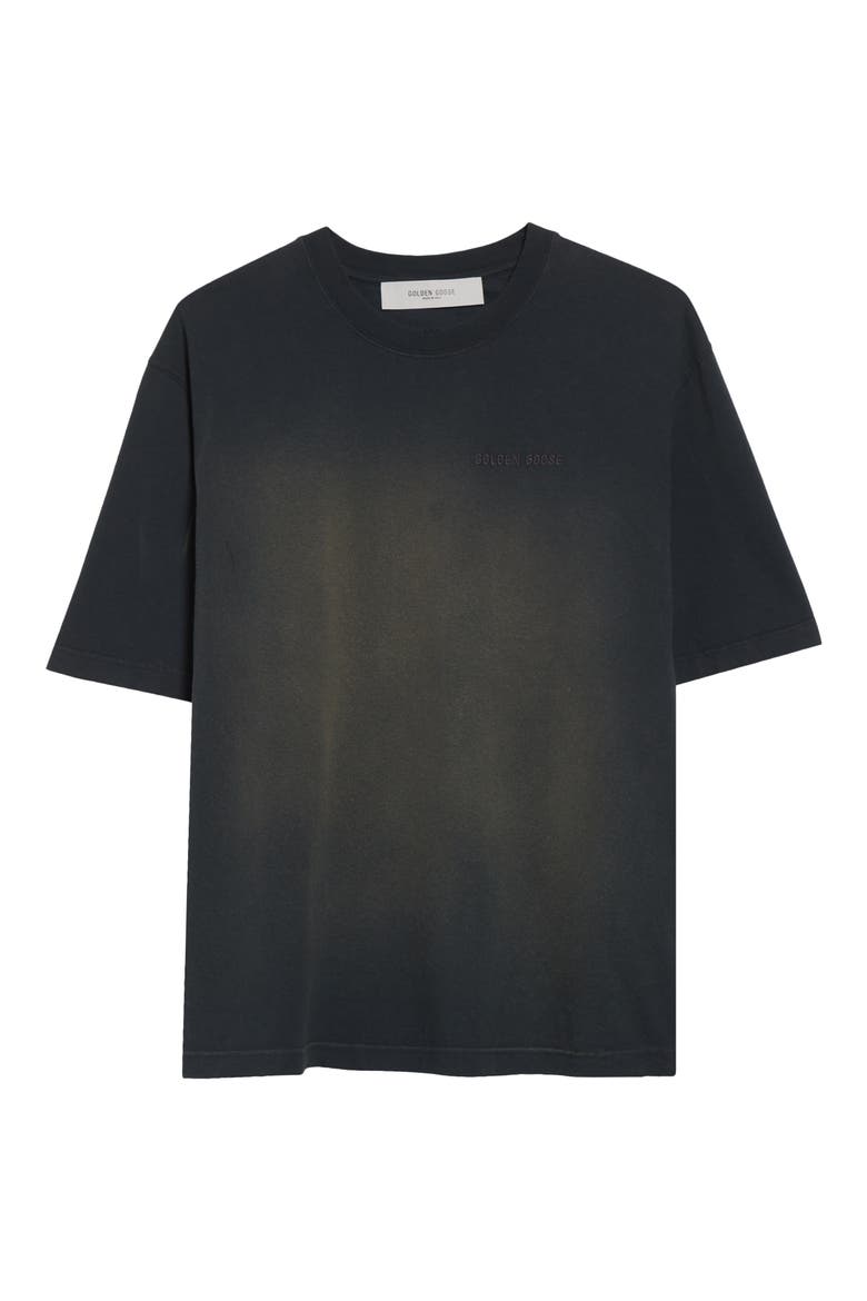 Gender Inclusive Journey Garment Dyed Logo T-Shirt, Alternate, color, BLEACHED WASHED BLACK
