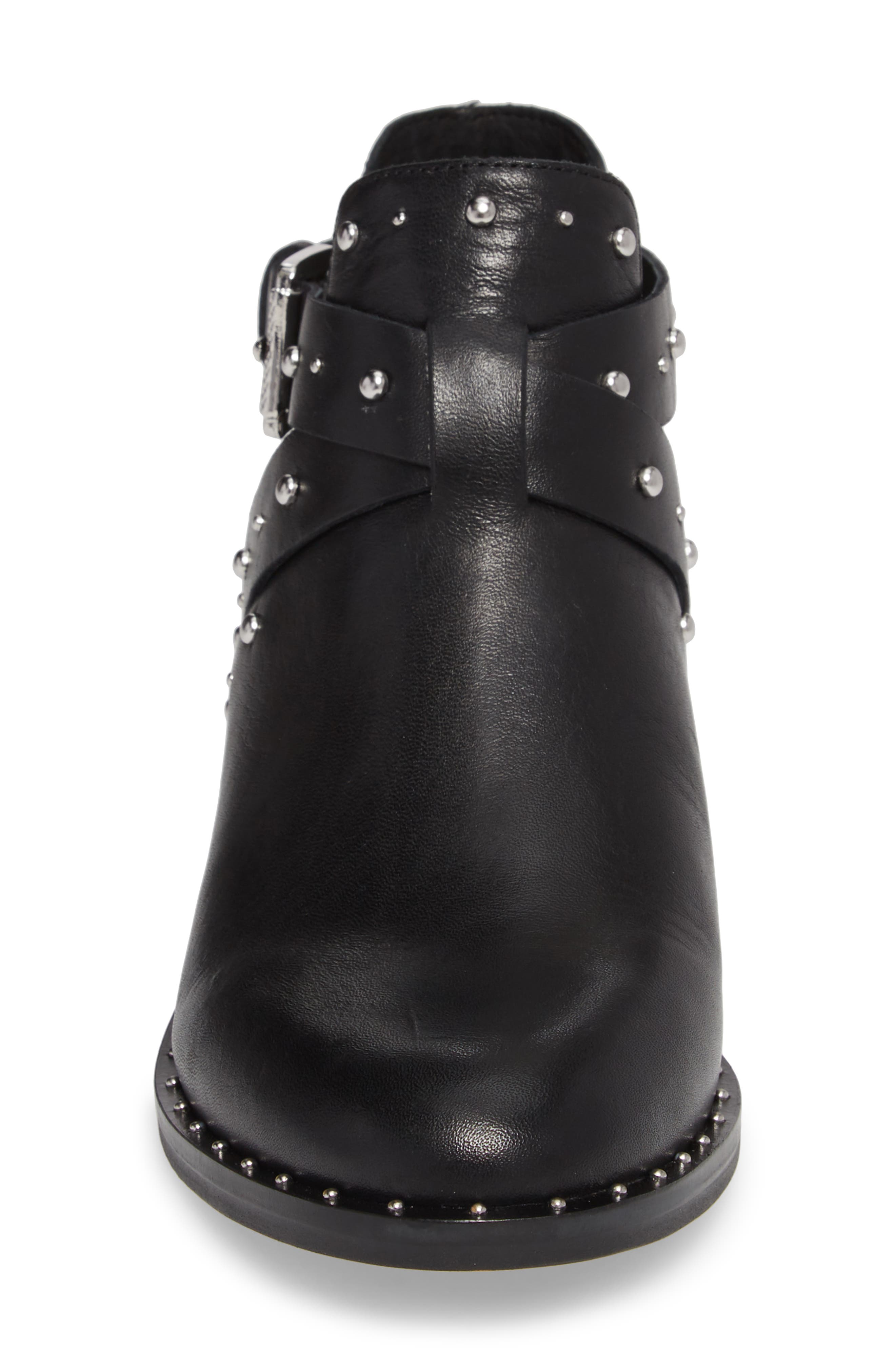 Hailey Bootie, Alternate, color, BLACK LEATHER