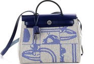 Pre-Owned Hermes Herbag Zip Relief Brides de Gala Toile and Leather 31