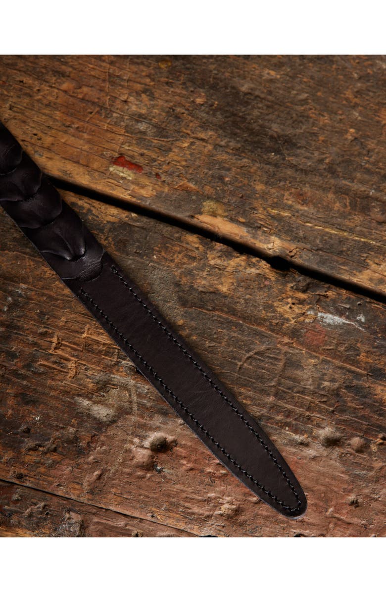 Fortela Tess Woven Leather Belt, Alternate, color, Black