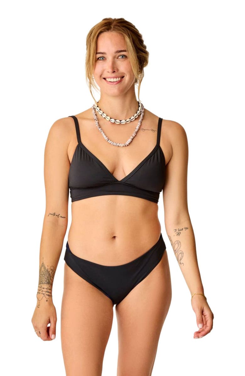 Carve Designs St. Barth Reversible Bottom, Main, color, Black/Navy