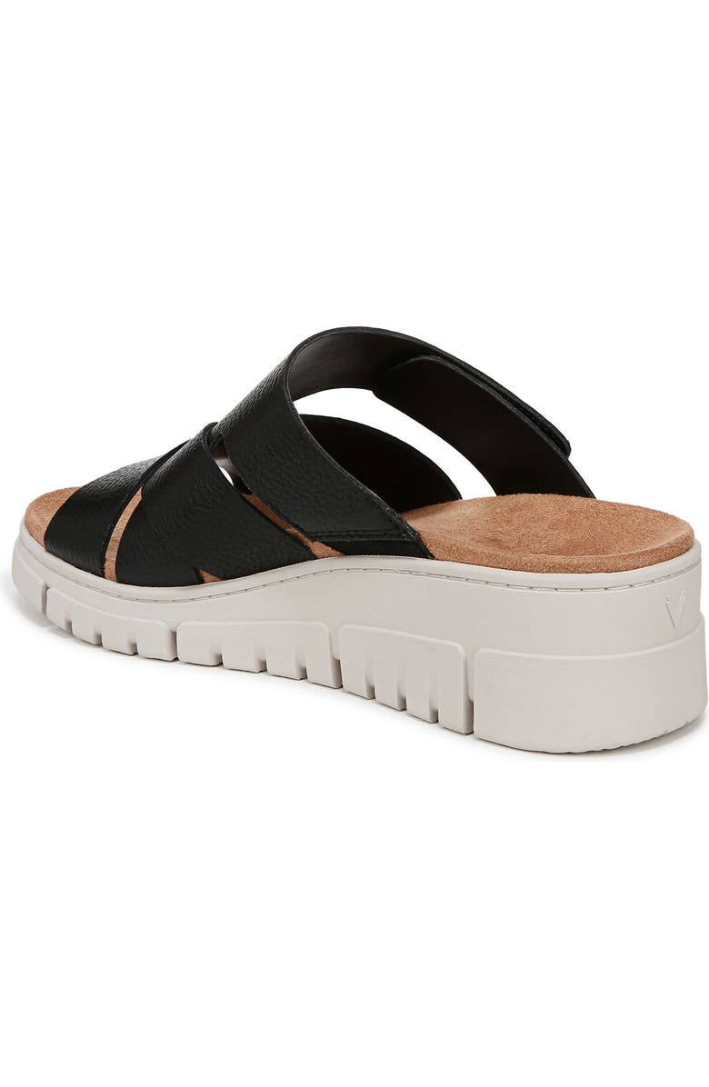 Vionic Uptown Sunset Slide Sandal, Alternate, color, Black Leather