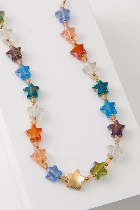 Lucky Star Glass Necklace