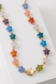 Noonday Lucky Star Glass Necklace