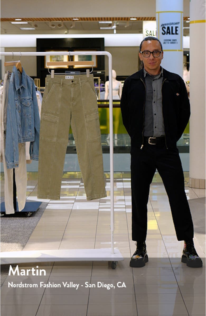 High Waist Crop Cargo Jeans, sales video thumbnail