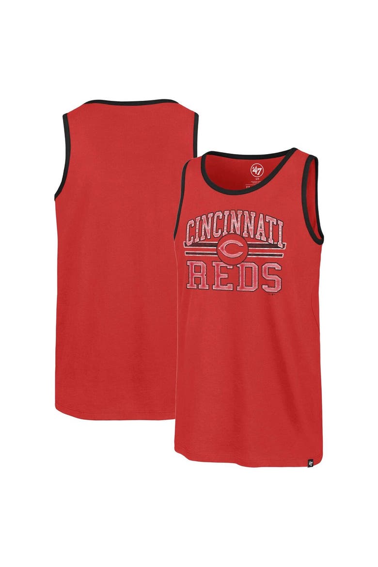 Men's '47 Red Cincinnati Reds Winger Franklin Tank Top, Main, color, Red