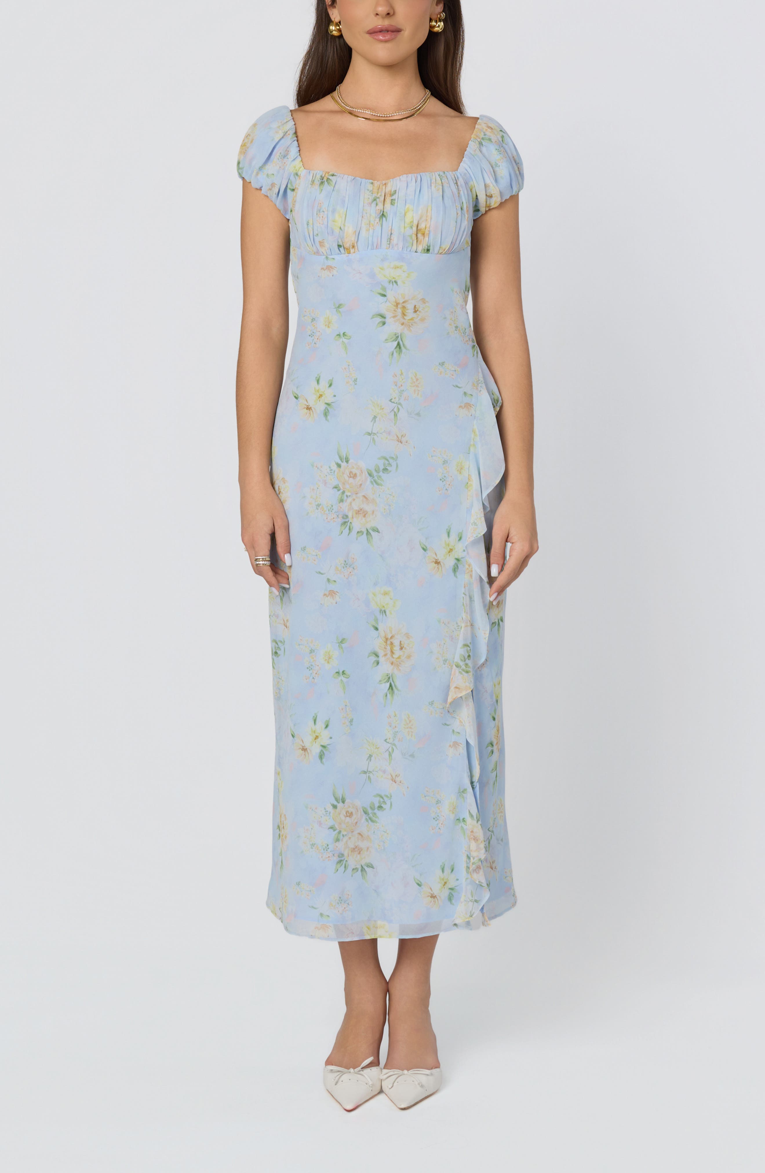 BLUE MULTI FLORAL