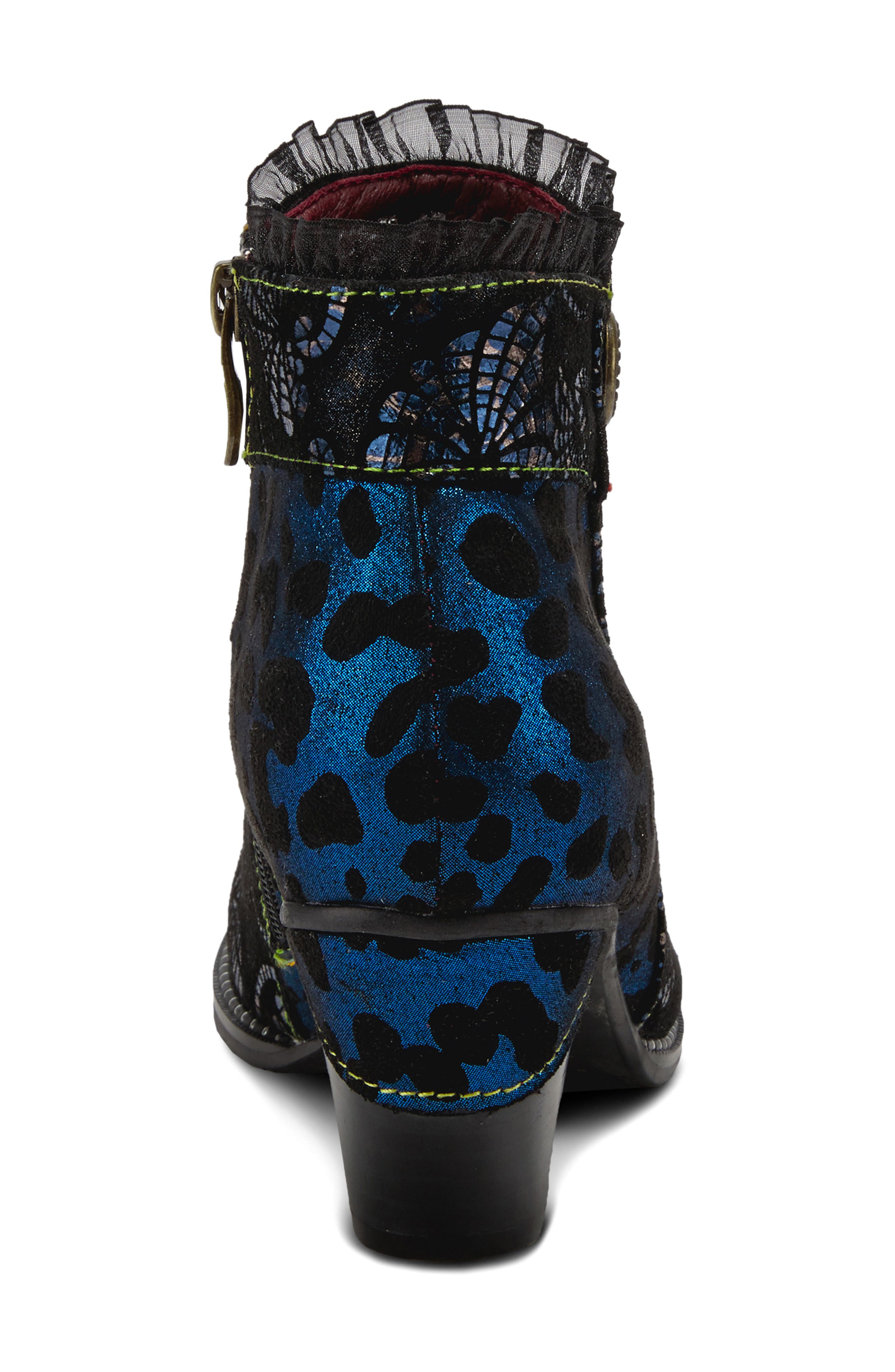L'Artiste by Spring Step L'Artiste Dessa Bootie, Alternate, color, Navy Multi Suede
