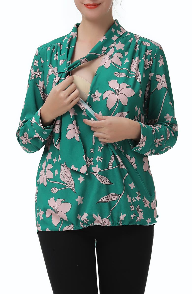 Kimi and Kai Grace Maternity/Nursing Top, Alternate, color, 