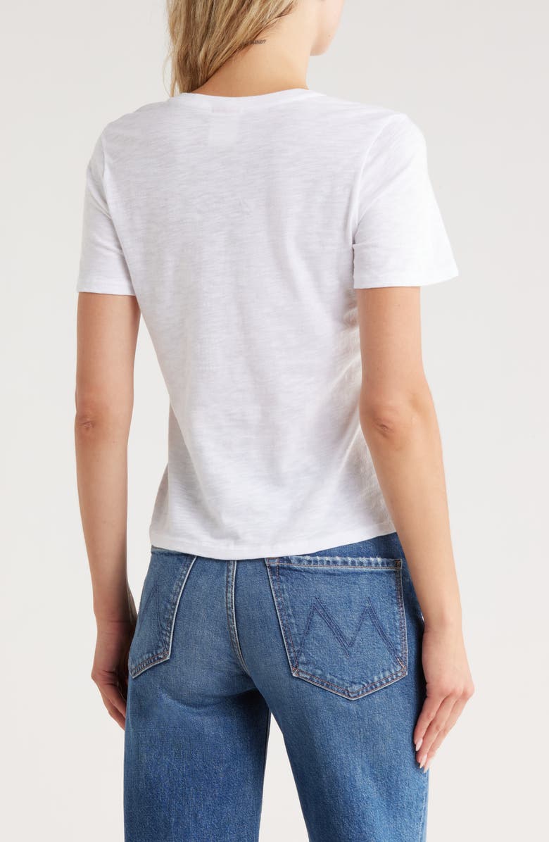 Cinq à Sept Oui Oui Oui Shrunken Graphic T-Shirt, Alternate, color, White/ Black