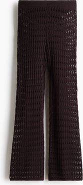 H&M Crochet-look Cotton Trousers