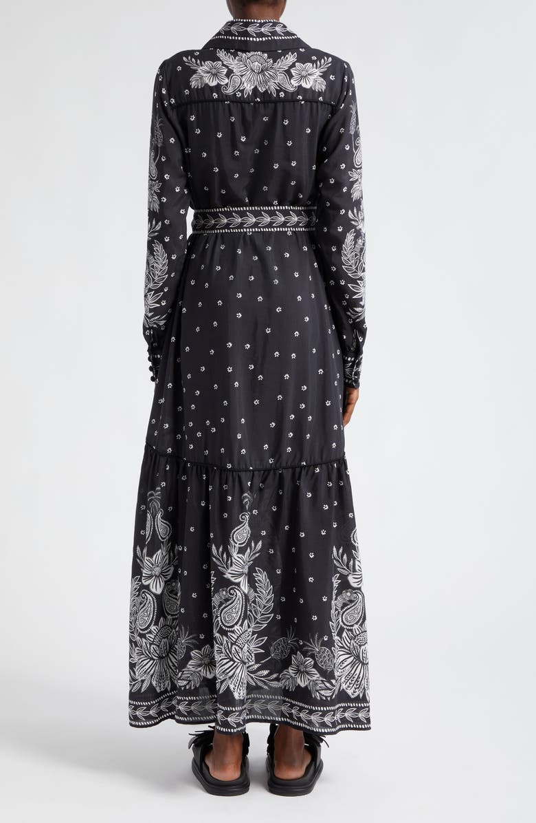 FARM Rio Paisley Bloom Long Sleeve Dress, Alternate, color,