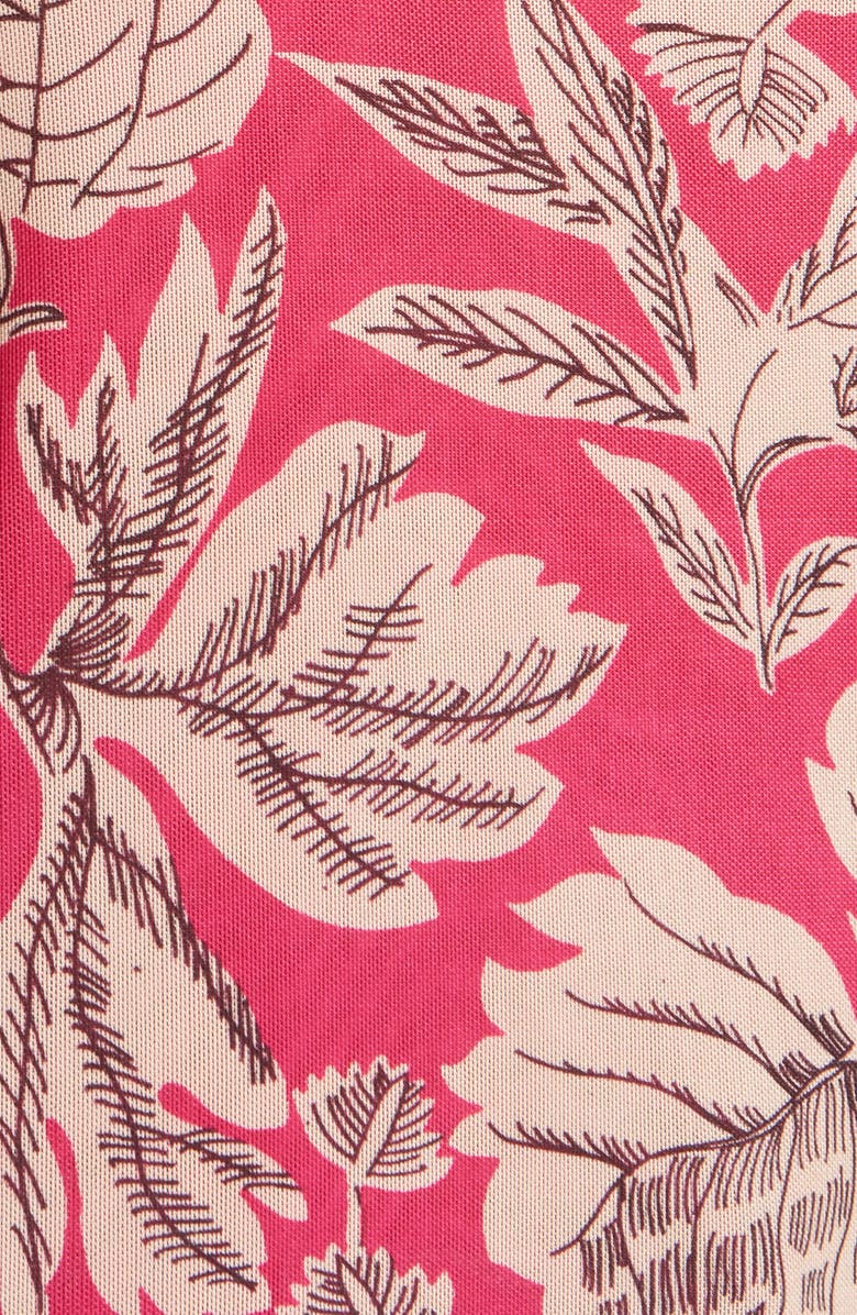 Ted Baker London Izabelo Print Ruffle Mesh Top, Alternate, color, 