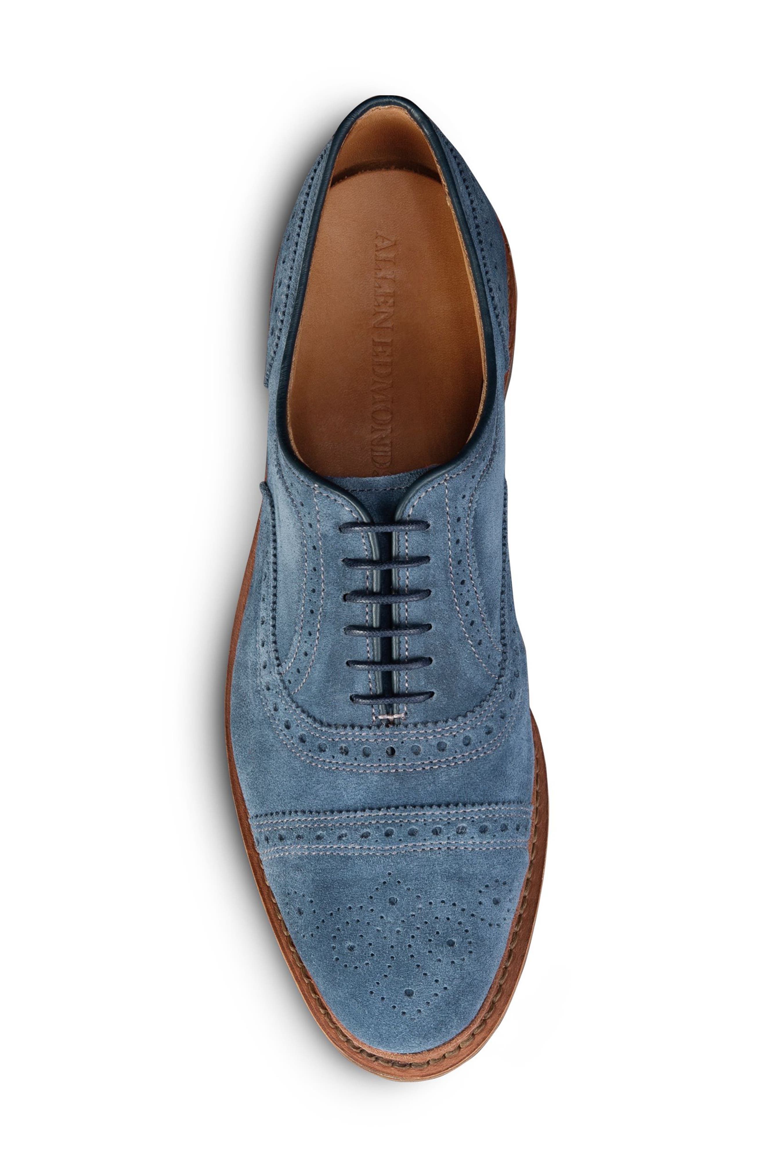 Strandmok Cap Toe Oxford, Alternate, color, DENIM
