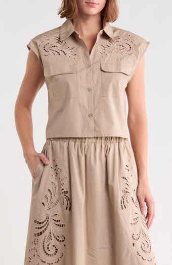 Embroidered Cotton Poplin Shirt