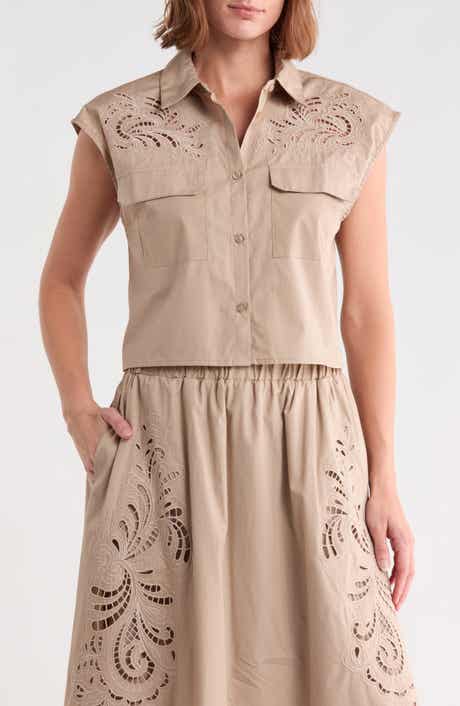 Embroidered Cotton Poplin Shirt